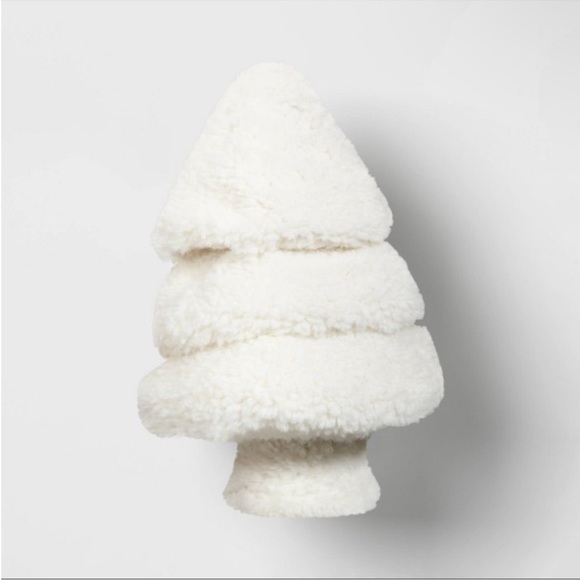 Faux Shearling Tree Shaped Christmas
Throw Pillow Ivory - Threshold ™ - Picture 5 of 5